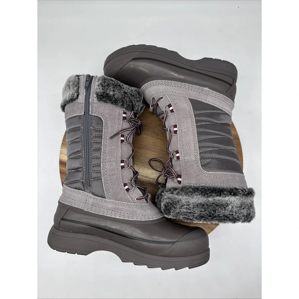 Lands' End NWT Women's Squall Snow Boot‎  Size 7.5B Style 520086 Gray Thermolite